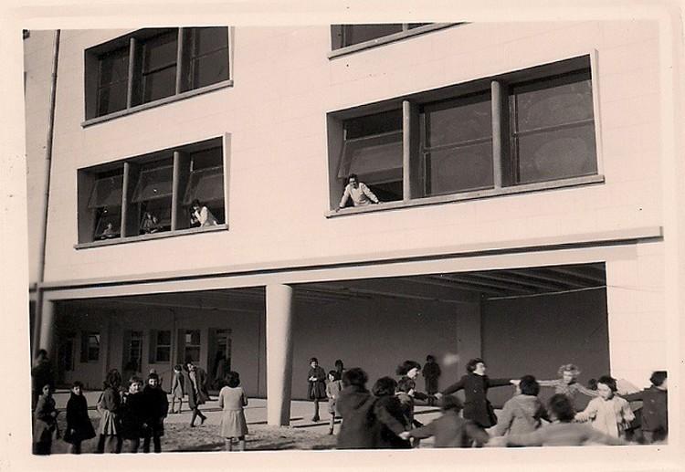 1962, ouverture du collège. Cliché M. Miquel